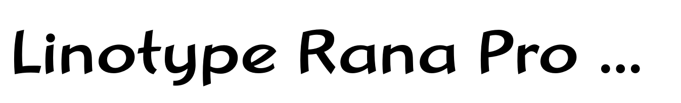 Linotype Rana Pro Medium